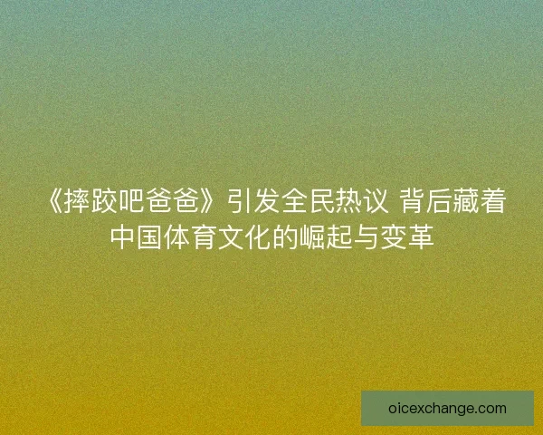 《摔跤吧爸爸》引发全民热议 背后藏着中国体育文化的崛起与变革